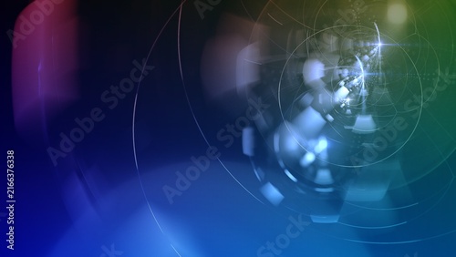 futuristic digital interface with glowing blue holographic elements, cyberpunk technology concept, neon lights, data visualization, network nodes, virtual reality simulation, sci-fi