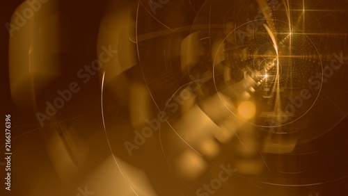 futuristic digital interface with glowing orange data streams, complex geometric patterns, high-tech network visualization, cyber security concept, advanced technology background