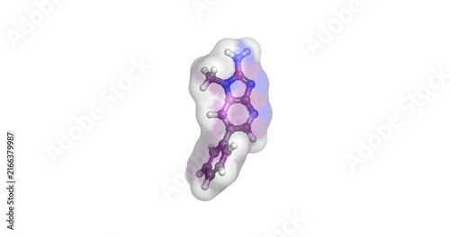 Obraz na plátně PhIP (2-Amino-1-methyl-6-phenylimidazo[4,5-b]pyridine), potent mutagenic heteroc