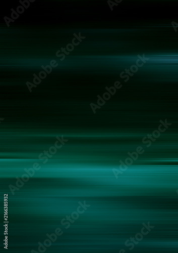 Modern black background with turquoise lines in motion