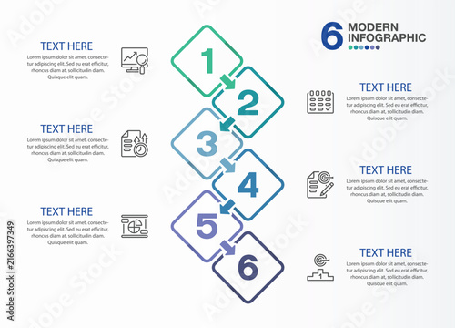 6 Step Learning Process Infographic