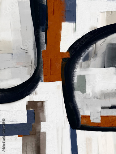 A modern abstract piece with soft gradients and flowing lines, bringing a serene and elegant atmosphere to any contemporary space
