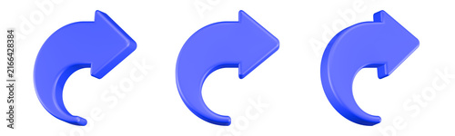 Tapety artystyczne arrow share icon 3d rendering