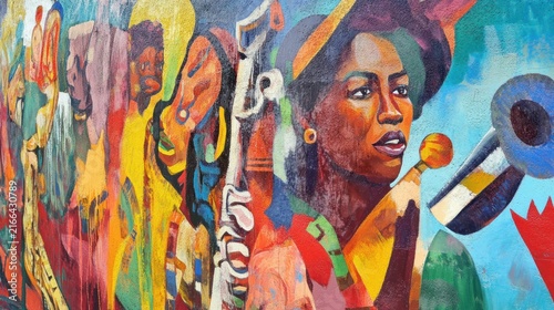 Vibrant Mural of Cultural Expression
