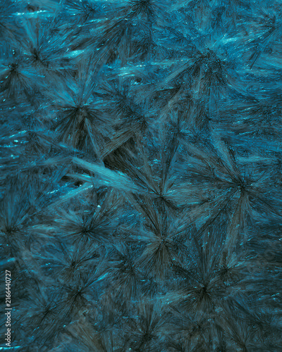 Foto Deep dark blue mineral crystal macro texture abstract background
