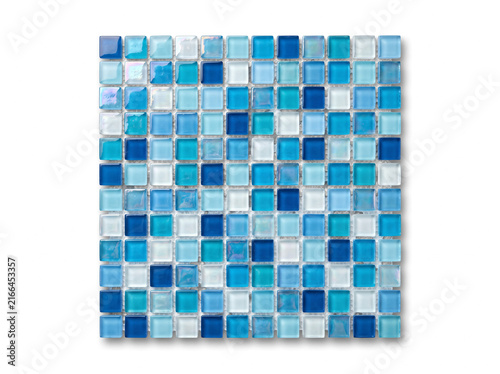 Blue Glass Mosaic Tile Square for Kitchen and Bathroom