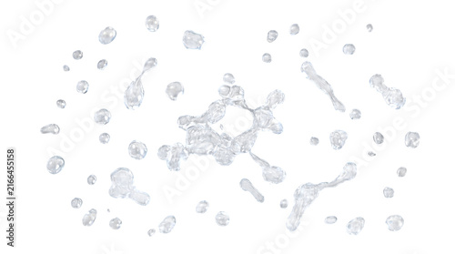 Clear Water Droplets Isolated Transparent Effect