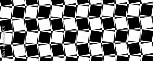  Vector seamless pattern. Modern stylish texture. Repeating geometric tiles with a grid of squares.