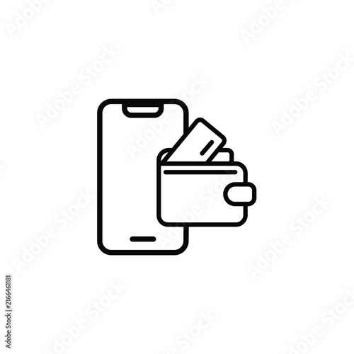 Digital Wallet and Online Payment Icon