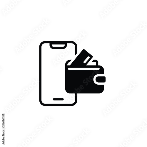Digital Wallet and Online Payment Icon
