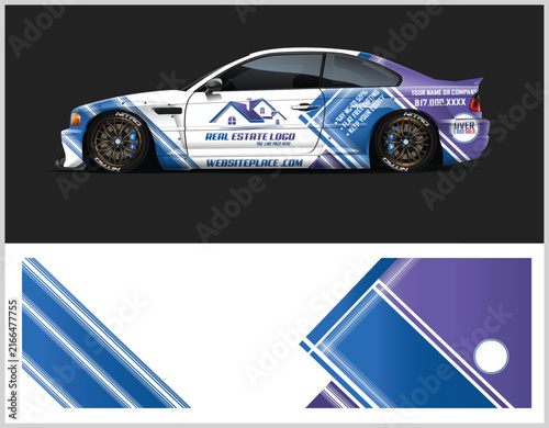 Modern Real Estate Car Wrap Design