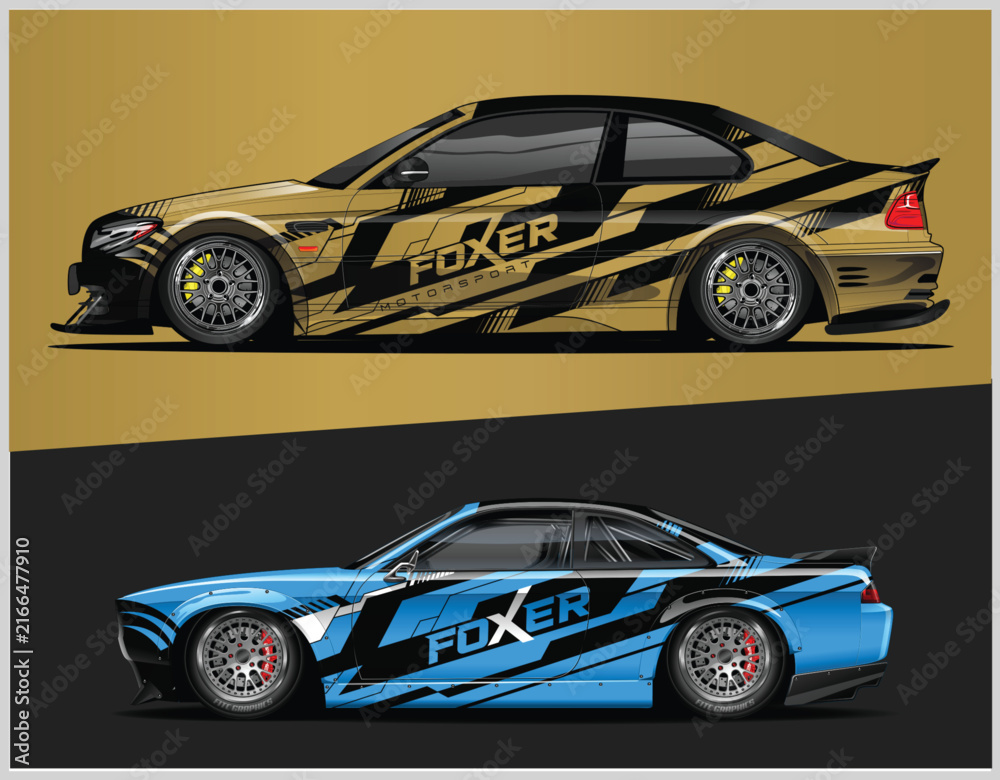 Fototapeta premium Sport Car Wrap Design