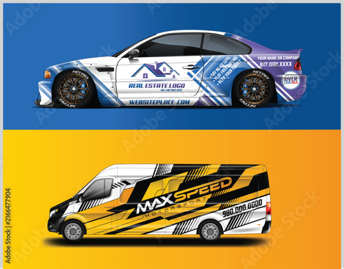 Dynamic Vehicle Wrap Design for Racing and Promotion
