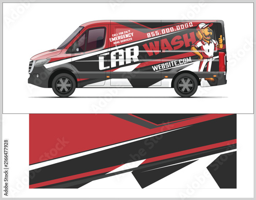 Dynamic Van Wrap Design for Car Wash Services