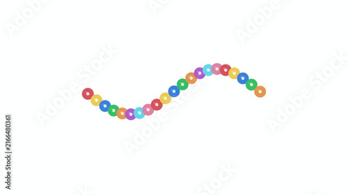 Clay Bead Wave Counter counting loop