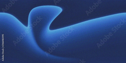 Konstfotografi Abstract Form, Flowing Blue Shape, Smooth Curves, Digital Art, Conceptual Design, Modern Illustration, Elegant Gradient