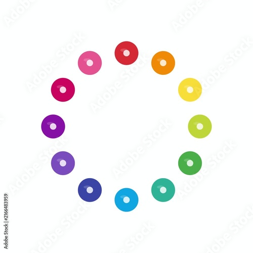 Clay Bead Color Wheel Count counting loop