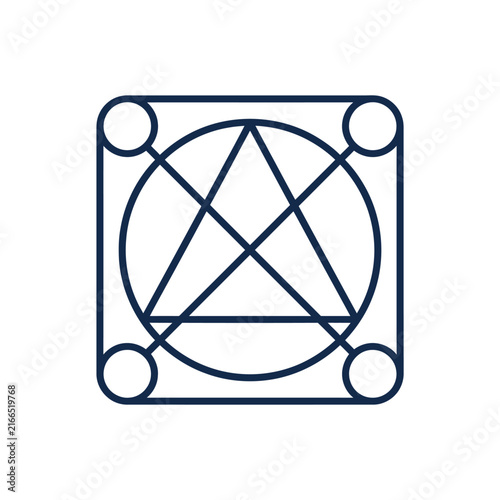 Geometric Symbol, Abstract Design, Sacred Geometry, Alchemy Symbol, Mystic Icon