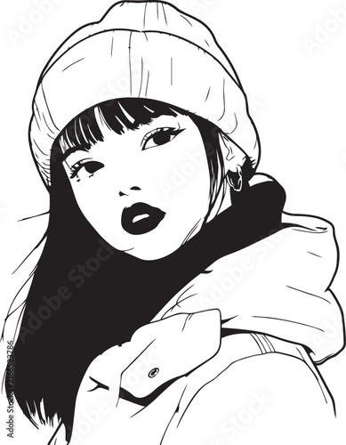 girl in a cap