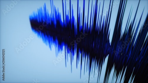sound sonogram abstract blue background