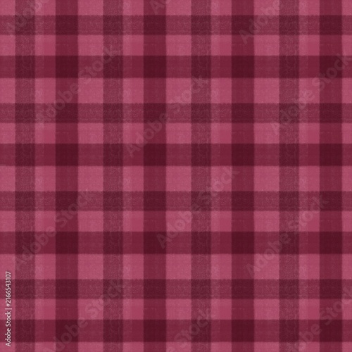 Seamless dusty rose and burgundy gingham plaid pattern with a subtle canvas fabric texture, perfect for rustic textiles, stationary, and backdrops