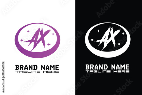AX letter logo and clothing logo for fashion, streetwear, urban, apparel, y2k