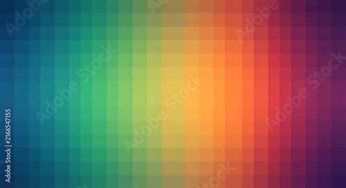 A colorful gradient background smoothly transitions from refreshing cool blues and vibrant greens to inviting warm oranges and deep passionate reds in