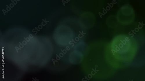 Blue and Green Bokeh Particles Seamless Loop - Abstract Lights Background
