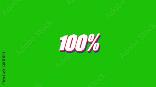 100 Score Animation On Green Screen