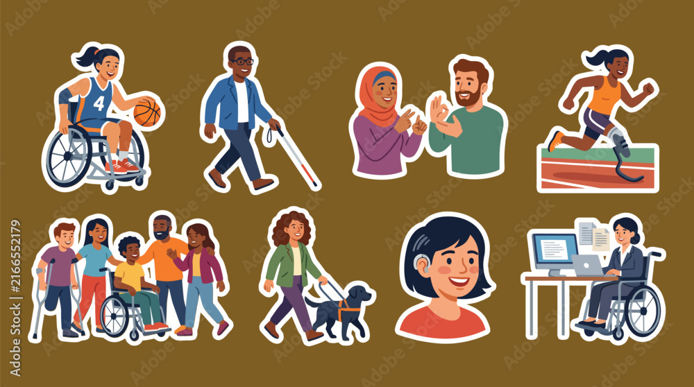 Fototapeta premium Roof inspection and maintenance sticker icons collection with dark grey tiles and colorful thermal scanning graphic.
