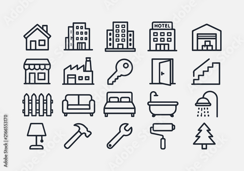  Real estate and building Icons