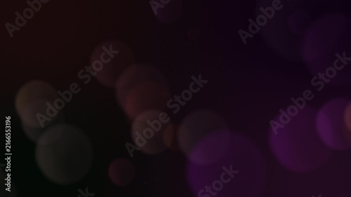 Purple and Orange Bokeh Particles Seamless Loop - Abstract Lights Background