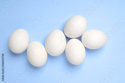 Six White British Hen Eggs