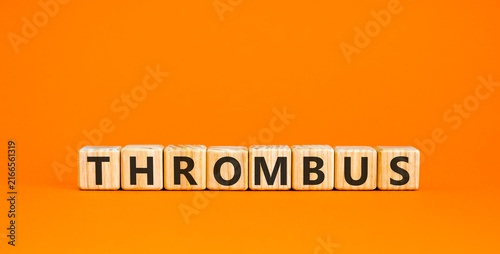 Fotografie Thrombus word symbol