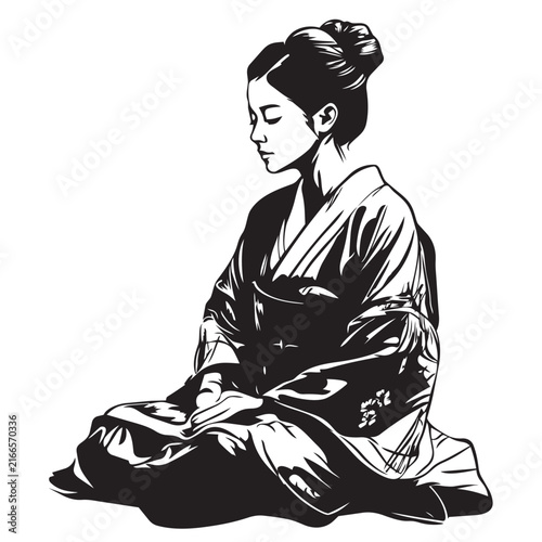 japanese woman in kimono