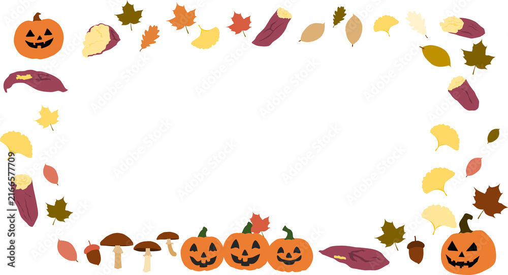 Obraz premium ハロウィーンのグラフィック素材イラスト