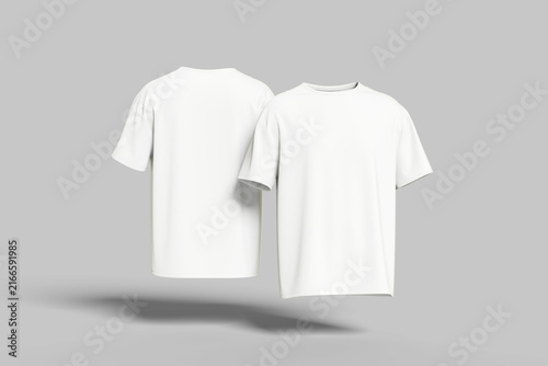 Realistic Blank T-Shirt Mockup