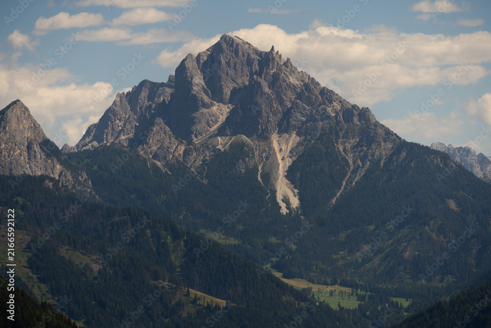 Fototapeta premium Mountain landscape in the Alps near Panchina di Adriana, Dolomites, Italy