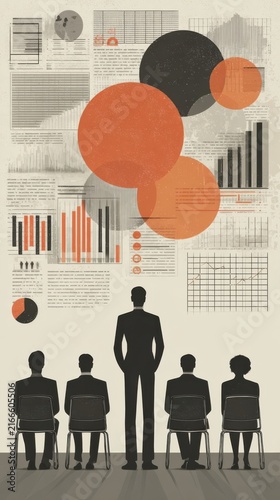 Flat Design Illustration Depicting Corporate Training Environment Emphasizing Professional Skill Development Learning Growth