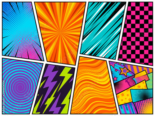 Ultimate Pop-Art Comic Panel Background – Explosive Graphic Collection