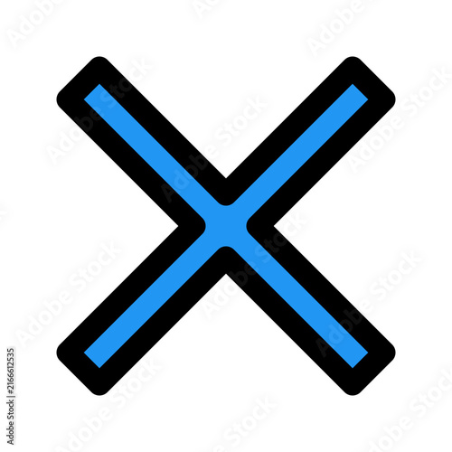blue multiply icon