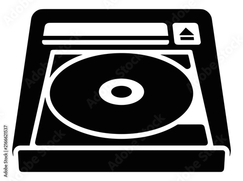 Foto Cd Drive Icon Eject Button Disk Tray Open