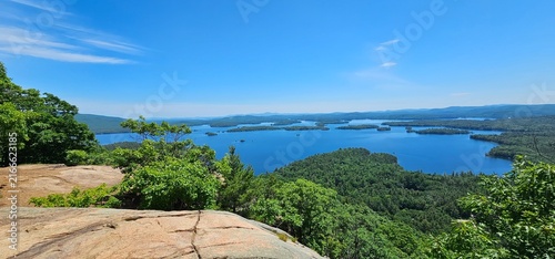Canvastavla Squam Lake View from West Rattlesnake Mountain, New Hampshire