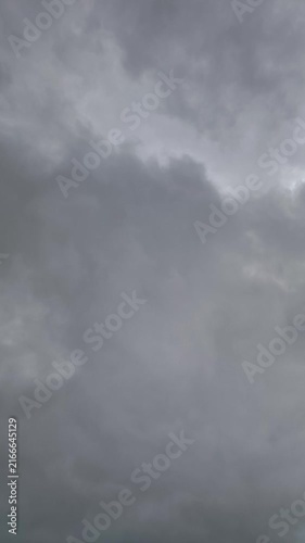 Gray rain clouds timelaps. The rapid movement of clouds during sunset before rain. The time before the thunderstorm. clouds timelaps