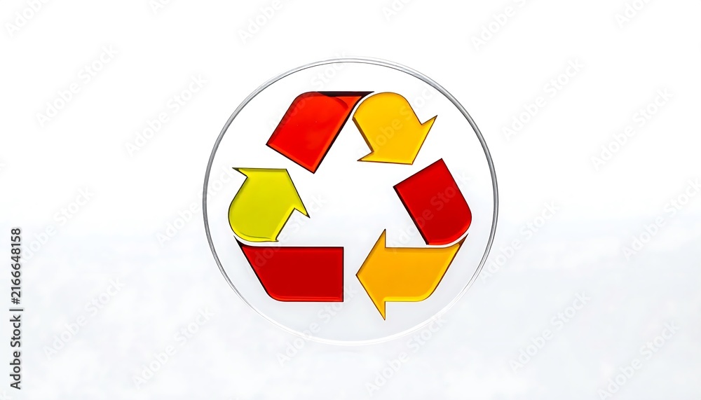 Fototapeta premium Colorful geometric pie chart circle graphic.