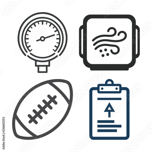 Foto Sports Equipment Icon Set
