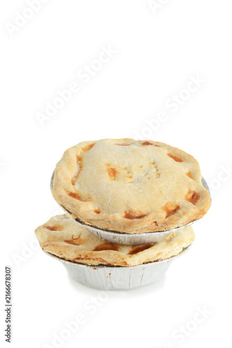 stack of frozen meat pies