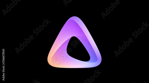 Futuristic Symbols Abstract Design Dark Background, Modern Rainbow Pastel Gradient Icons, 2D Geometric Tech Elements, Minimalist Neon Glow Sci-Fi Graphic Set, Contemporary Digital Design Collection