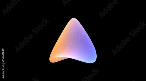 Futuristic Symbols Abstract Design Dark Background, Modern Rainbow Pastel Gradient Icons, 2D Geometric Tech Elements, Minimalist Neon Glow Sci-Fi Graphic Set, Contemporary Digital Design Collection