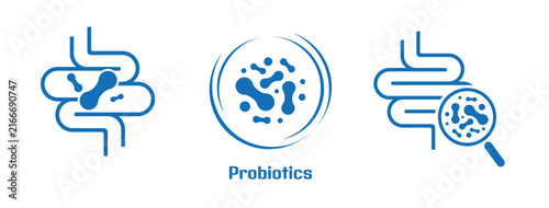 probiotics icon healthy lifestyle sign